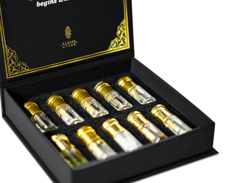 Men's Gift Collection (10/3ml Bottles) | Beautiful Gift Box By TARIFÈ ATTÄR | All the Best Sellers | Vegan & Cruelty Free - Tarifé Attär